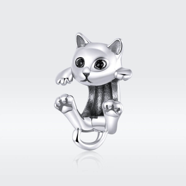 925 Ezüst charm - Macska