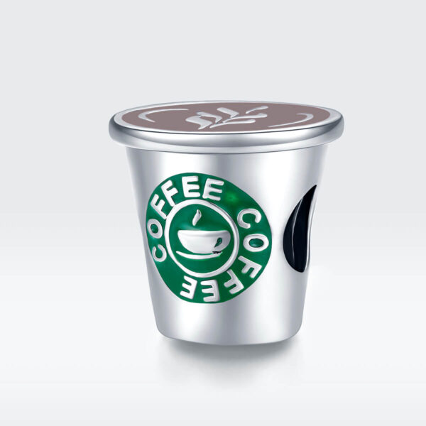 925 Ezüst charm - Kávé szünet