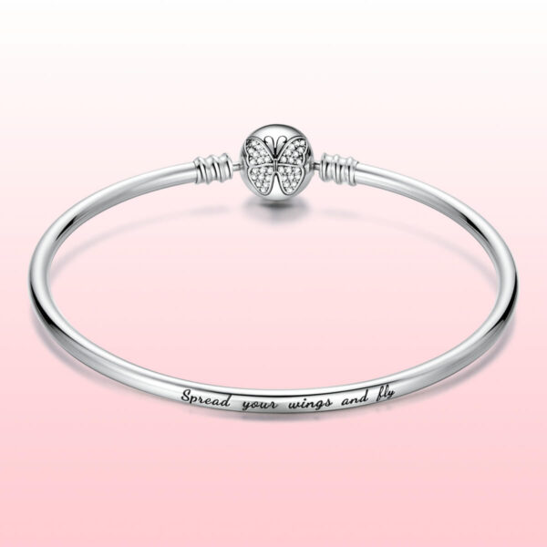 925 Ezüst karkötő - Szárnyaló pillangó