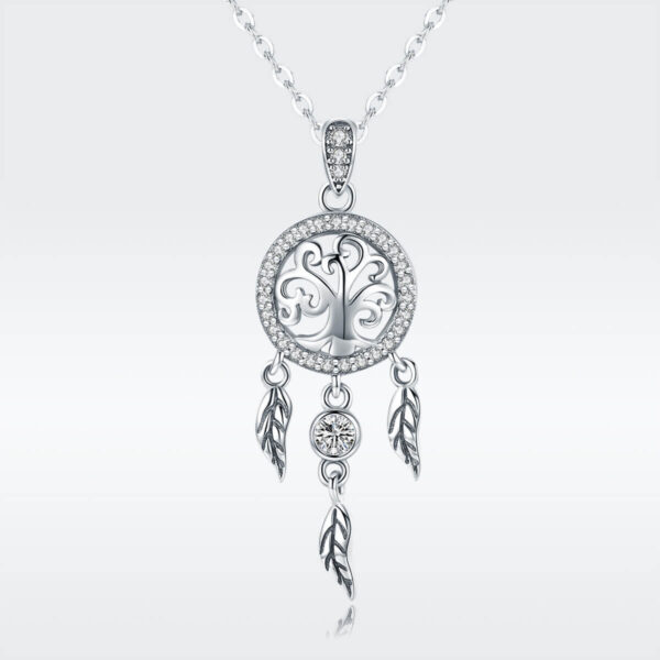 925 Ezüst nyaklánc - Életfa álomfogó