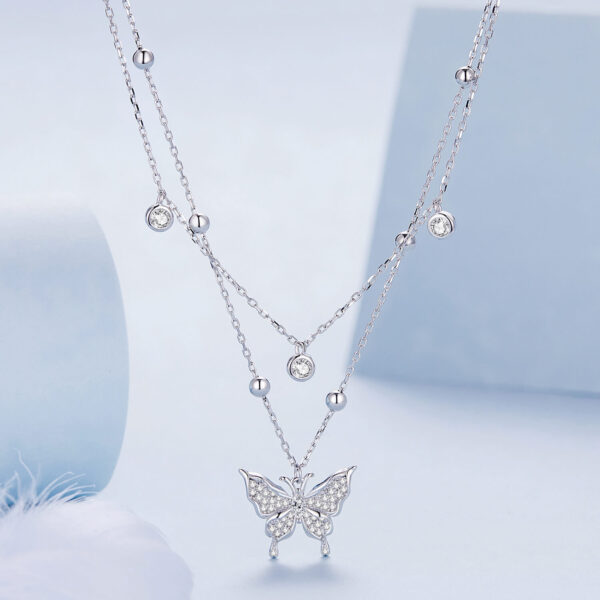 925 Ezüst nyaklánc - Pillangó