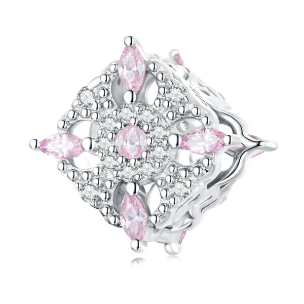 925 Ezüst charm - Krisztály tisztaság